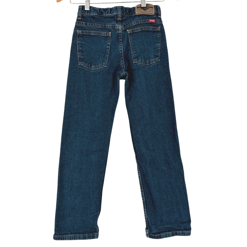 Wrangler Kids Classic Straight Leg Jeans Blue Denim Size 10 Regular 105WNBWDT - Picture 2 of 5